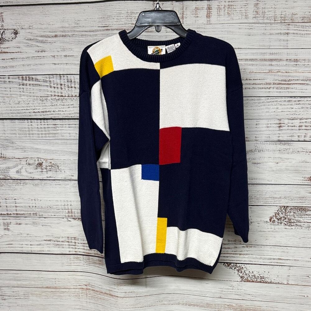 Field Gear Vintage Color Black Sweater Medium 80s